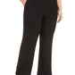 Kasper Women's Stretch Crepe Wide Leg Pants Black Size 22W