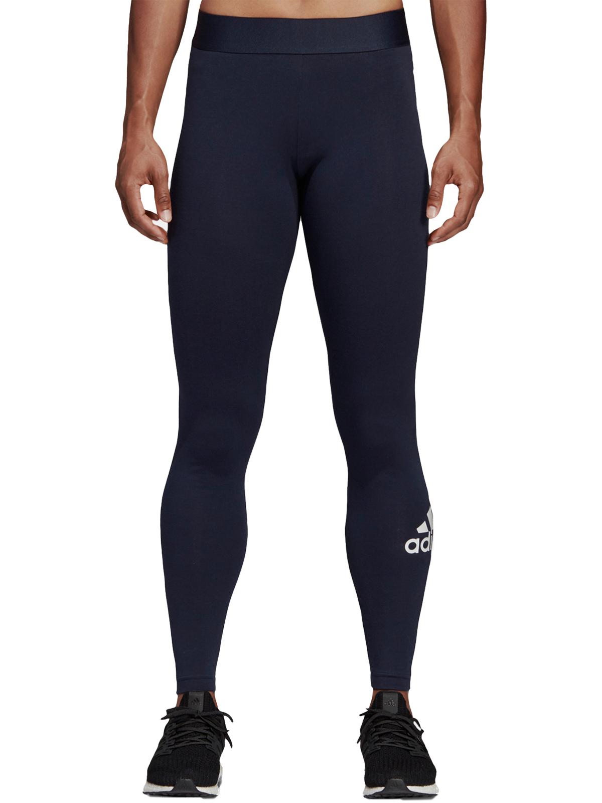 adidas Women's Must Have Logo Leggings Blue Size Medium