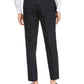 INC International Concepts Men's Slim Fit Windowpane Pleated Pants Blue Size 36W