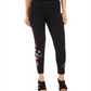Style & Co Women's Embroidered Pull-on Leggings Black Size XS