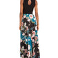 INC Iternational Concepts Women's Solid & Floral Print Maxi Dress Black Size 0