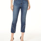 INC Iternational Concepts Women's Grommet High Rise Cropped Skinny Jeans Blue Size 6 Petite