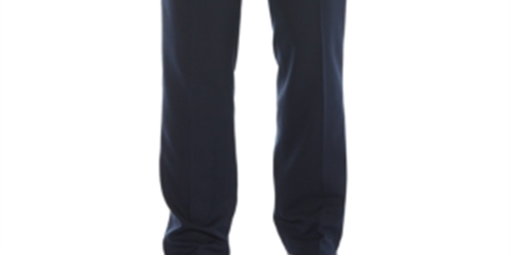 Perry Ellis Men's Modern Fit Non Iron Performance Stretch Textured Check Dress Pants Dark Blue Size 30X30