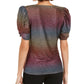 INC Iternational Concepts Women's Rainbow Shine Top Purple Size XX-Large