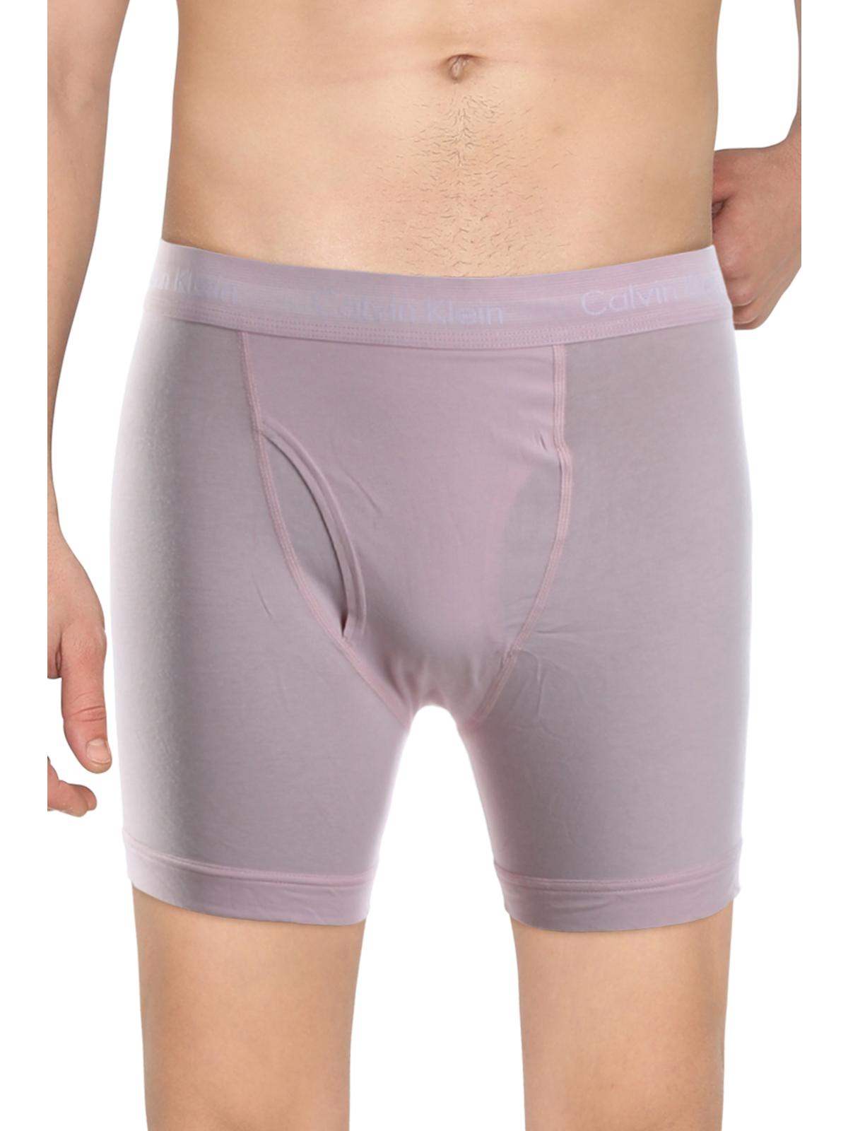 Calvin Klein Men's Cotton Stretch Boxer Briefs 3-Pack Pink Size Large