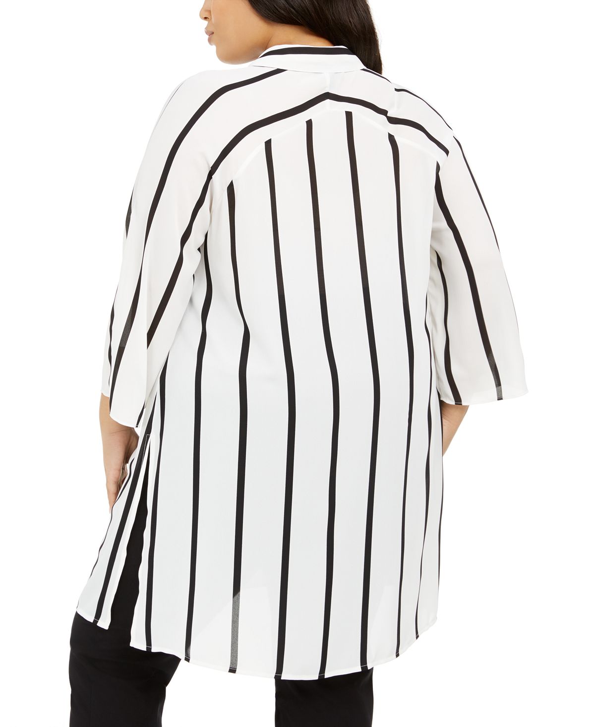 Alfani Women's Plus Printed Super Tunic White Size 1X