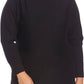 Vince Camuto Women's Plus Embellished Long Sleeves Pullover Sweater Black Size 1X