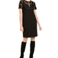 Escada Women's Sport Lace Yoke Shift Dress Black Size 36