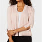 JM Collection Women's Studded Open Front Cardigan Pink Size X-Large