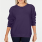 Karen Scott Women's Crewneck Fleece Sweatshirt Purple Size Petite P