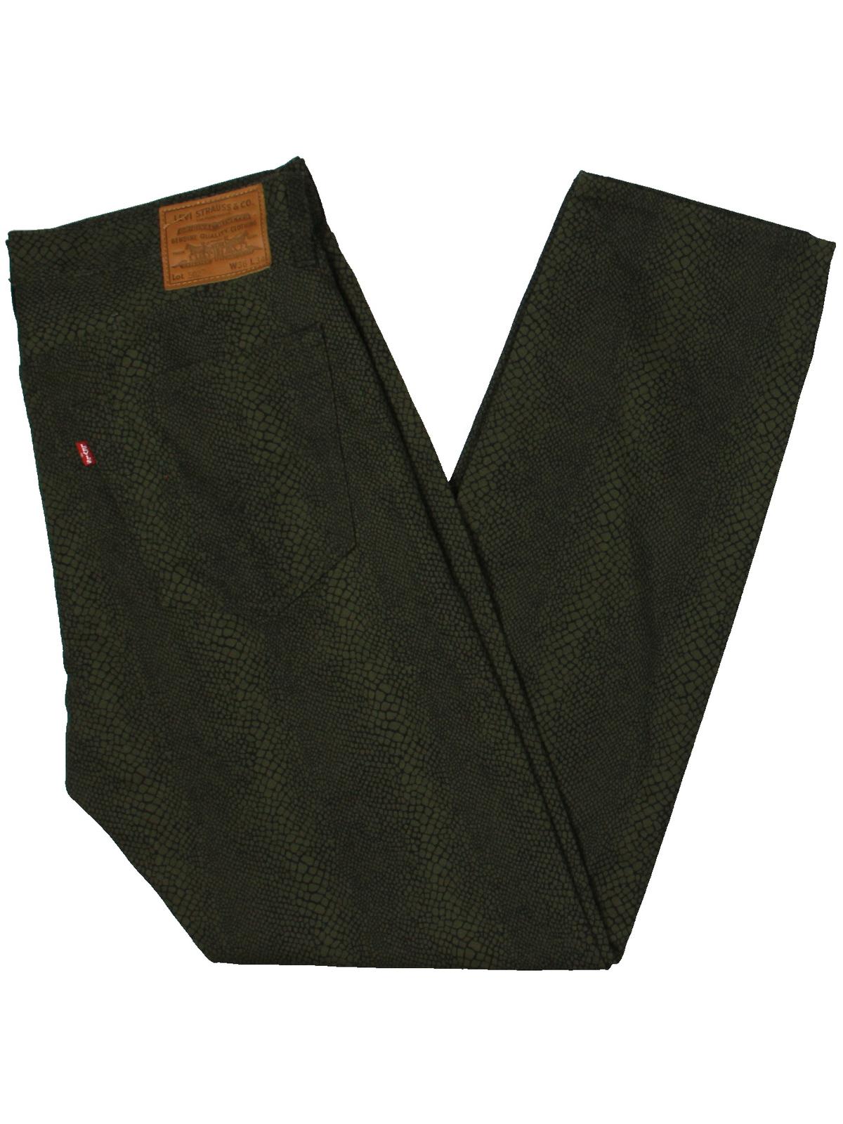 Levi's Men's Limited Collection 502 Cotton Canvas Tapered Jeans Black Size 29X30