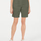 Karen Scott Women's Curved Pocket Shorts Green Size 6