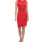 Tommy Hilfiger Women's Sleeveless Above the Knee Dress Red Size 12