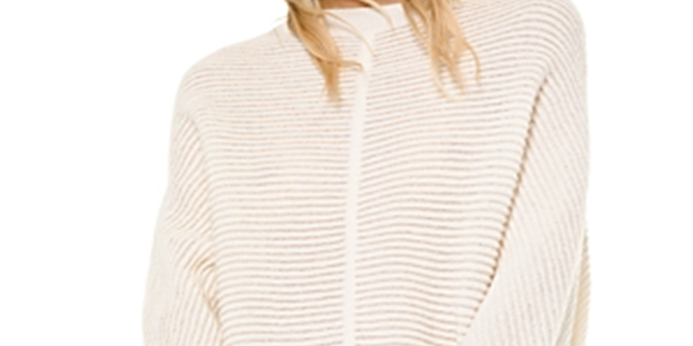 Michael Kors Women's Ottoman Knit Dolman Sleeve Sweater White Size Medium