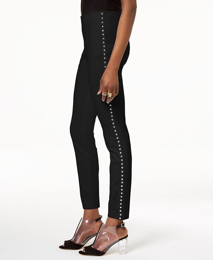 INC Iternational Concepts Women's Studded Skinny Pants Black Size 16 Petite