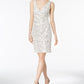 Vince Camuto Women's Sleeveless Above the Knee Sheath Dress White Size 8