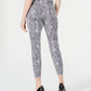 INC Iternational Concepts Women's Animal Print Curvy Fit Skinny Jeans Grey Size 10