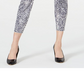 INC Iternational Concepts Women's Animal Print Curvy Fit Skinny Jeans Grey Size 10