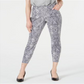 INC Iternational Concepts Women's Animal Print Curvy Fit Skinny Jeans Grey Size 10