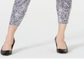 INC Iternational Concepts Women's Animal Print Curvy Fit Skinny Jeans Grey Size 10