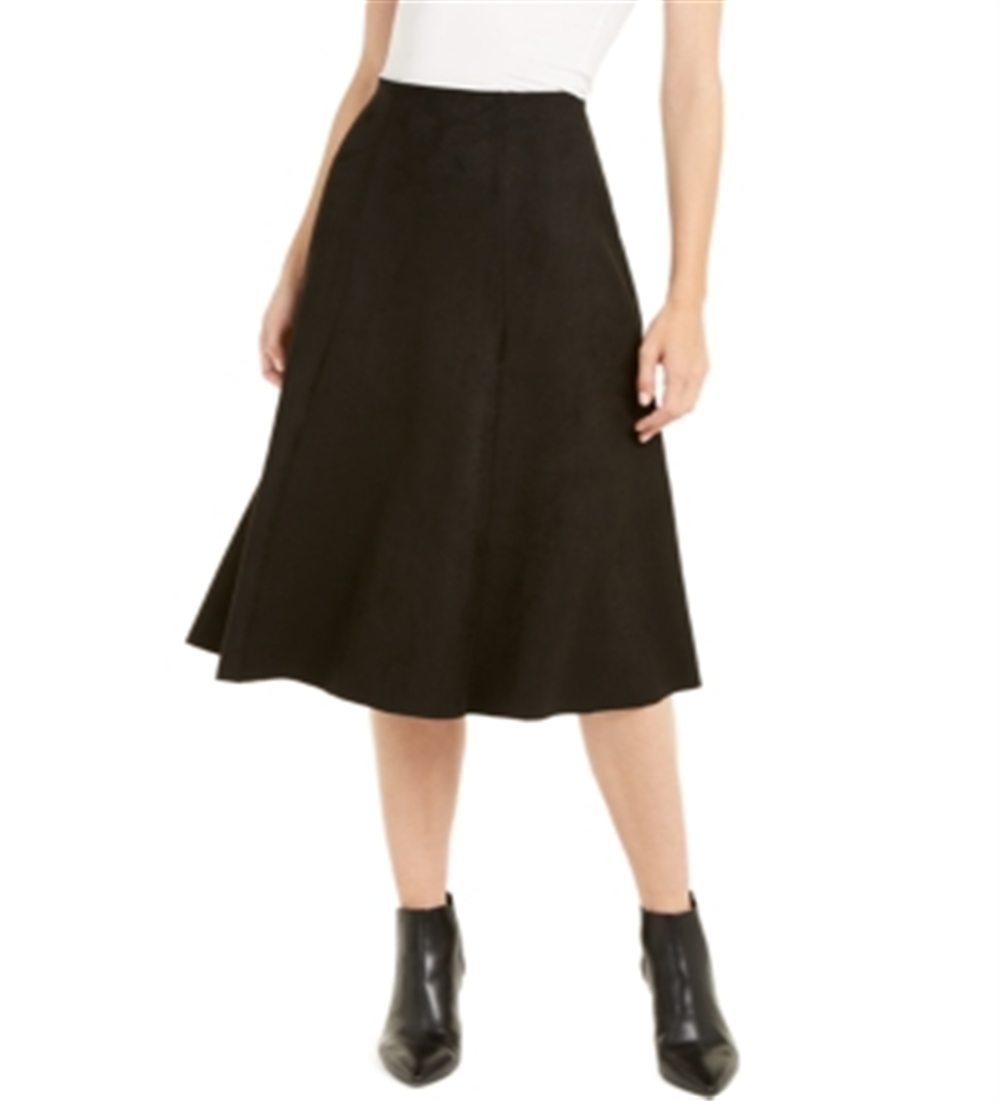 Alfani Women's Below the Knee a-Line Skirt Black Size 12