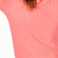 Charter Club Women's Pure Cashmere Long Sleeve Shirttail SweaterCoral Size Large