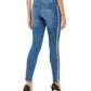 INC Iternational Concepts Women's Tweed Trim High Rise Skinny Jeans Blue Size 10