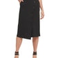 DKNY Women's Ponte Office Straight Skirt Black Size 8