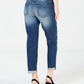 INC Iternational Concepts Women's Distressed Boyfriend Jeans Blue Size 4