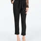 INC Iternational Concepts Women's Paperbag Waist Pants Black Size 6 Petite