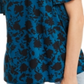 INC Iternational Concepts Women's Cold Shoulder Printed Top Blue size Petite XL