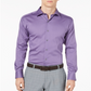 Alfani Men's Big & Tall Bedford Cord Dress Shirt Purple Size LT