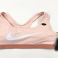 Nike Women's Classic Swoosh Support Sports Bra Pink Size Small