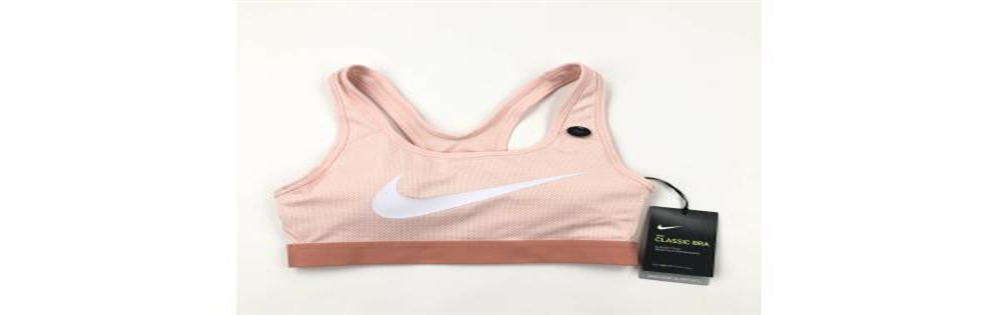 Nike Women's Classic Swoosh Support Sports Bra Pink Size Small