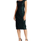 Ralph Lauren Women's Sequin Sheath Dress Green Size 14 Petite