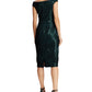 Ralph Lauren Women's Sequin Sheath Dress Green Size 14 Petite