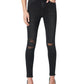 Joe's Jeans Women's the Charlie Distressed Skinny Ankle Jeans Black Size 29