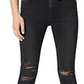 Joe's Jeans Women's the Charlie Distressed Skinny Ankle Jeans Black Size 29