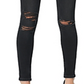 Joe's Jeans Women's the Charlie Distressed Skinny Ankle Jeans Black Size 29