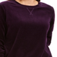 Karen Scott Women's Sport Velour Sweatshirt Purple Size Small