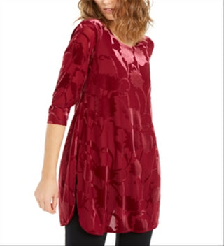 Alfani Women's Dolman Sleeve Blouse Top Red Size Medium