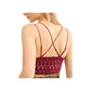 Free People Women's Intimates Elastic Floral Everyday Bralette Red Size Large