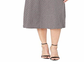 Ralph Lauren Women's Micro Houndstooth MIDI Dress Gray Size X-Large