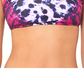 Salt + Cove Juniors' How Do You Zoo Tie-Dye Printed Tie-Back Bralette Bikini Top Leopard Fuschia Tie Dye Size Large