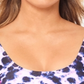 Salt + Cove Juniors' How Do You Zoo Tie-Dye Printed Tie-Back Bralette Bikini Top Leopard Fuschia Tie Dye Size Large