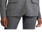 Ralph Lauren Women's Knit Cotton Blazer Gray Size Petite Small