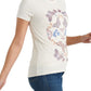 Lucky Brand Women's Butterfly Graphic T-Shirt Beige Size Large