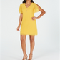 Thalia Sodi Women's Necklace Shift Dress Yellow Size XX-Large