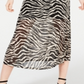 Rosie Harlow Junior's Mesh Zebra MIDI Dress Black Size Small