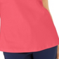 Karen Scott Women's Cotton Crochet Front Top Coral Size Medium